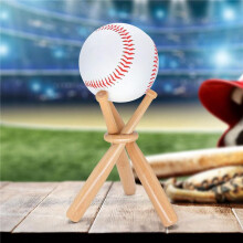 4 Set Houten Honkbalstandaard Displayhouder Softbalstandaard Display Honkbalstandaardhouder voor Honkbalspelers Fans
