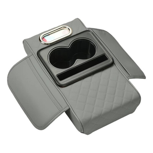 Multifunctionele Auto-Armsteunmat, Bekerhouder, Tissuebox, Armsteunbox, Dikkere Hoogte, Armsteunkussen, C