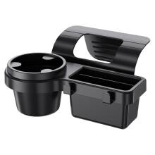 Car Door Window Storage Box Organizer with Cup Holder and Phone Mount Tray