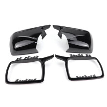 Novas Capas de Espelho Retrovisor Lateral M para X5 E53 1999-2006, Capas Pretas Brilhantes