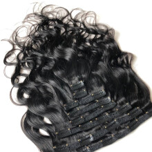 Watergolfclips in Haarextensies Haar Natuurlijke Kleur Haar Pruikclip 10 Inch