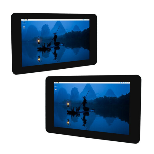 For Raspberry Pi 7 Inch  1024x600 Display IPS Capacitive Touch Screen with Case for Raspberry Pi 5 2
