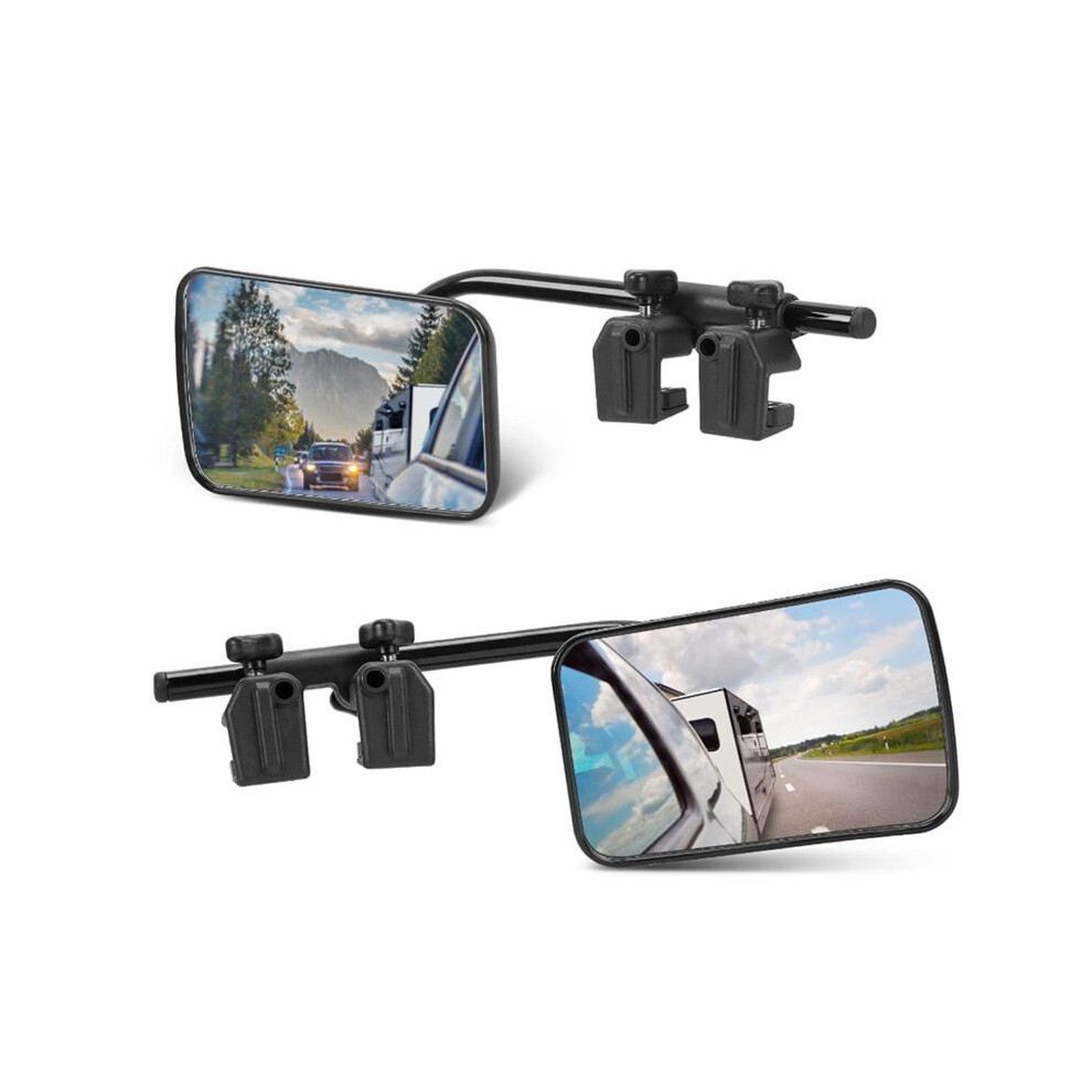 Car Rearview Mirror Towing Mirror Extend And Widen Of View Adjustable Tow Mirror For Rv Tractor Tow Truck Campers Light 6033987888723