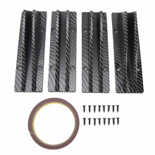 4PCS Car Rear Lower Spoiler Sporty Universal Rear Bumper Chassis Diffuser Lip Wing Splitter