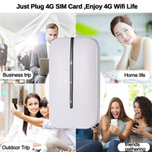 2X 4G MiFi WLAN-Router 150 Mbit / S WLAN-Modem Automobil WLAN WLAN-Hotspot WLAN-MiFi mit Sim-Kartensteckplatz