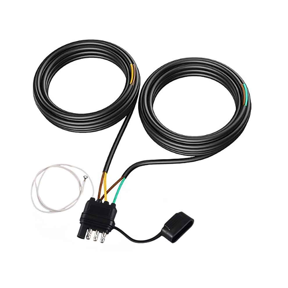 26Ft Trailer Wiring Harness Kit, 4 Pin 5 Wire Trailer Wiring Harness,For Tail Lights, Brake Lights And Turn Signals 4712691436155