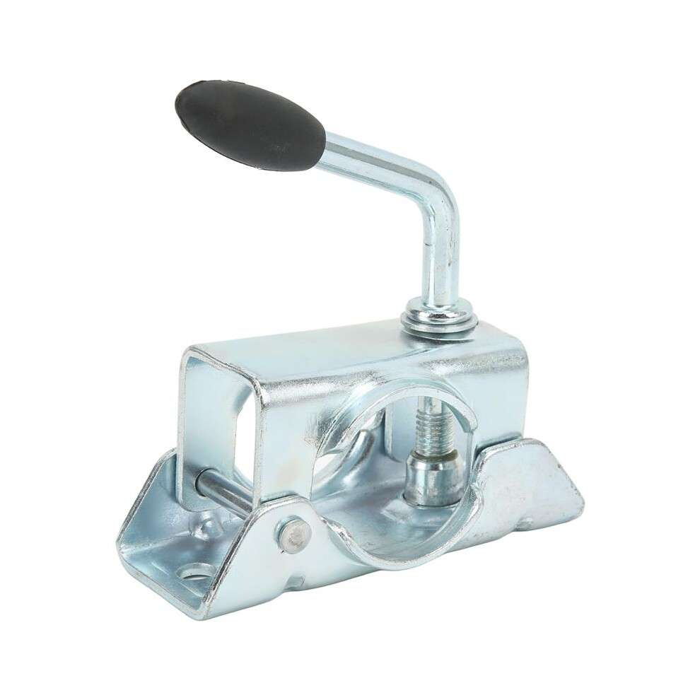 Clamp Split Fixing Bracket Trailer Jack Wheel Split Clamp Prop Stand Support Mount For 48Mm/1.89In Pipe Diameter 4713132211089