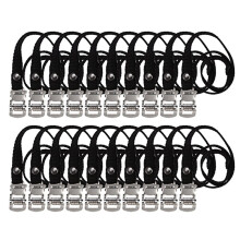 20pcs Buckled Straps for Bicycle Gym Bike Footboard Toe Clips Cycling Pedal Rope Workout Demo Racing Shoe