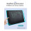 Prancheta LCD de 12 Polegadas Prancheta de Desenho Cor Graffiti Board para Crianças Estudantes Brinquedos Presente de Aniversário de Natal Rosa 5