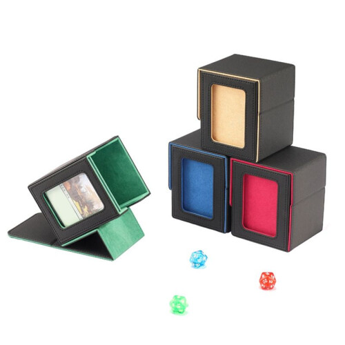 Card Storage Box for Trading Cards ,Card Deck Box with Display Window Card Deck Case Card Deck Box 1