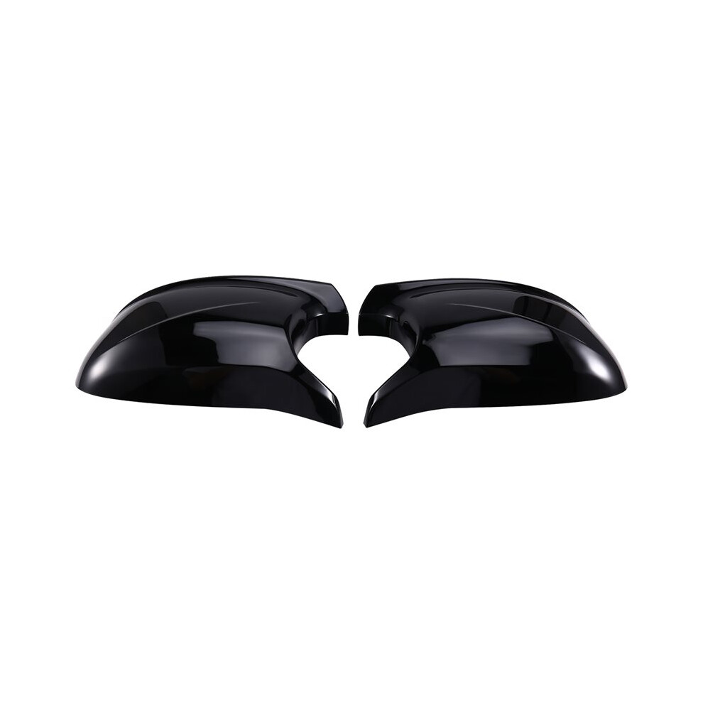 Tauoh Rear View Mirror Cover Cap Rearview Mirror Housing For X1 E84 X3 F25 Pre-Lci 2010 - 2013 Bright Black