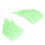 3D Wing Shoe Decor Green ABS DIY Accessory 10.3x5.6cm 1