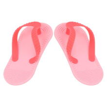 2 Stück Pinke Flip-Flops Silikon-Zahnungsspielzeug zur Beruhigung & Linderung