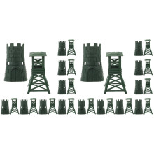 20Ensembles Figurines Militaires Simulées Vert Olive Jeu Et Décoration