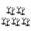10Sets Black Plastic Model Display Stands Adjustable Figures Holder 4