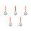 5Pcs Stainless Steel Pumpkin Core Removers Orange Manual Kitchen Tools 11