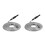 2Pcs Silver Water Hose Garden Use Stainless Steel Outer Layer Durable 8