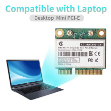 2X RTL8821CE 802.11AC for 4.2 433Mbps 2.4Ghz/5Ghz Dual Band PCIe WiFi CARD RTL8821 Support Laptop/PC