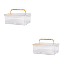 2Pcs Lightweight Plastic Display Case with Dustproof Design