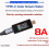 Power Meter Color Screen Fast Charging Tester Voltage and Current Meter 8A Gravitational Rotation Tester 3