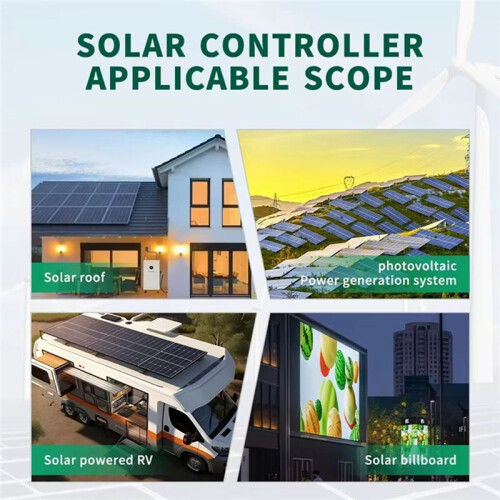 Solar Charging Controller 12V 24V WiFi Automatic Solar Panel Regulator 30A Dual USB LCD Controller 1