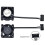 3X 3D Printer Hotend Koelventilator  Koelventilator PWM Temperatuurregeling voor  P1S P1P 4