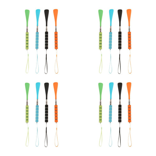 16Pcs Extendable Metal Shoe Horns Durable Shoe Helper Tool for Elders