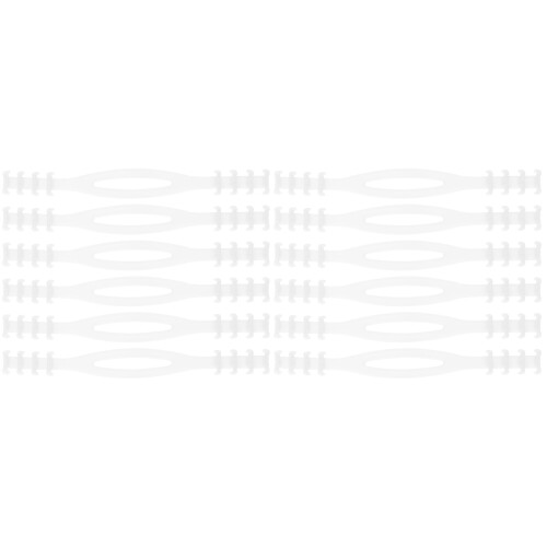 12Pcs White Mask Extension Straps Durable Adjustable Ear Rope Buckles