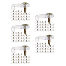 600Sets Plastic Glass Retainer Clips Kit Smooth Edge Glass Door Clips
