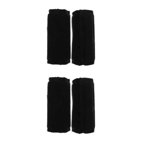 2Paires -Poignées Confortables Pour Déambulateur Canne Noires
