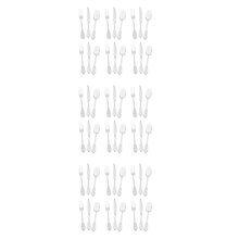 3Sets Portable Silver Set Party Utensils