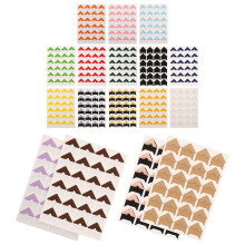 17 Stuks Zelfklevende Fotohoek Stickers Van Papier in Diverse Kleuren