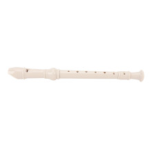 8 Hole Soprano Recorder, Detachable, ABS, White, Kids & Adults