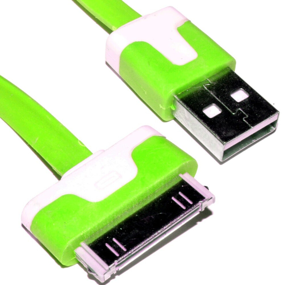 Kenable Na 30 Pin Data & Charging Usb Flat Cable 2M Green