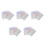 Zelfklevende Ronde Stickers Reflecterend Multi 5