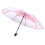 Automatic Umbrella 8 Ribs, 12.3oz Pink Transparent 12
