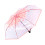 Automatic Umbrella 8 Ribs, 12.3oz Pink Transparent 11