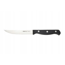 Vier 11 Cm Serrated Stainless Steel Kitchen Knife With Ergonomic Pom Handle — Heavy-Duty Meat & Utility Knife