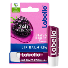 Labello Blackberry Shine 4,8 G, Balsam Do Ust Jeżyna Nawilżający 24H