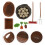 2Ensembles Décors Ferme Miniatures Jouets Outils Simulation Colorés 7