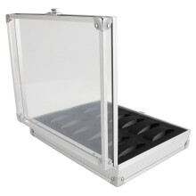 Aluminum Watch Display Box 26216.5cm with Velvet & Metal Lock