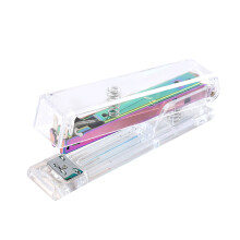 Jam Free Stapler With Effort Saving Design Large Capacity Clear Acrylic Desk Stapler Office Organizer Ultra Clear Acrylic Durable High Impact