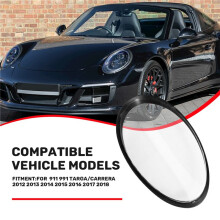 Zwarte Rand Koplampafdekking Transparante Kap Lamp Koplamp Glazen Schaal Lens voor 911 991 Targa/ 12-18 A