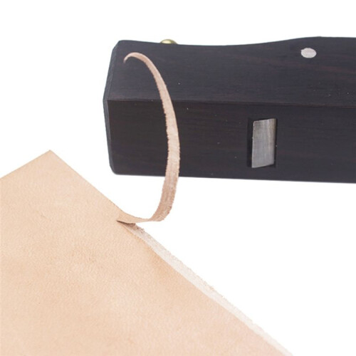 Planer Leather Fur Trimming Tool Ebony Small Plane Flat Planer Leather Scraper 1