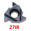 CNC Thread Insert 27IR 6.0 ISO Large Internal Thread, Carbide Insert 27mm Lathe Tool 5