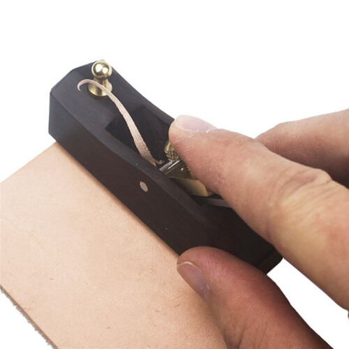 Planer Leather Fur Trimming Tool Ebony Small Plane Flat Planer Leather Scraper 2