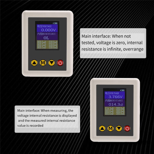 TS4520 Voltage Internal Resistance Tester AC 4-Wire Kelvin Method Voltage Meter Internal Resistance Test Device 2