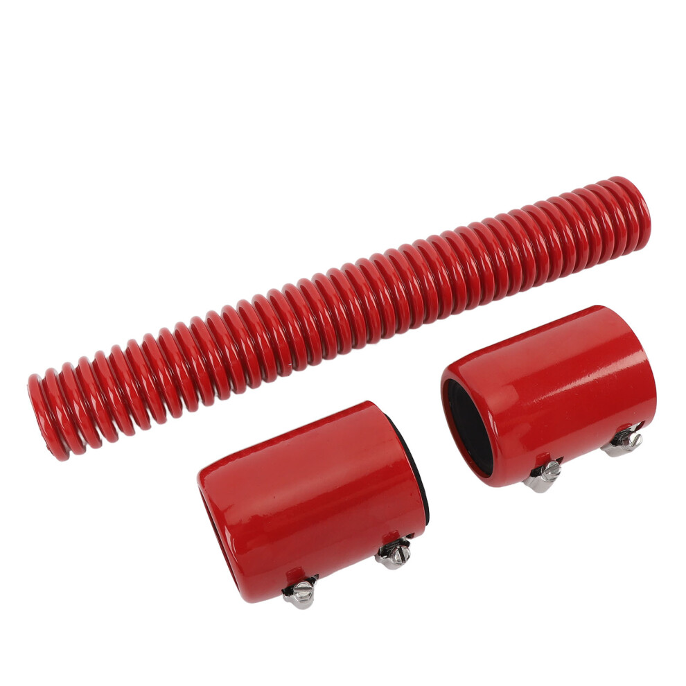 12In Stainless Steel Coolant Radiator Hose Kit With Cap, Red 7891386480042