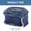 2Rolls Dark Blue Polyester Ribbon for Cake Decor and Gift Box Wrapping 9