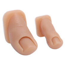 Nagelstudio-Übung Zehen Silikonmodell für Nagelkunst & Schulung 2er Pack